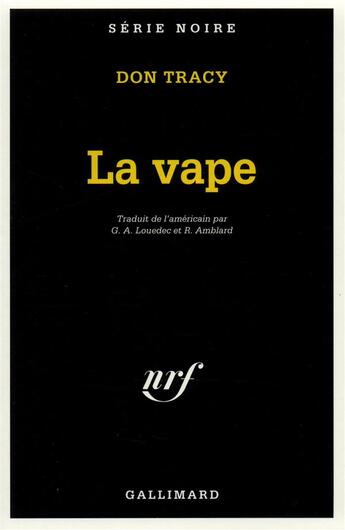 Couverture du livre « La vape » de Don Tracy aux éditions Gallimard