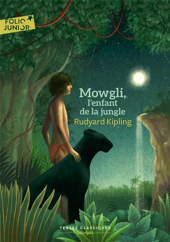 Couverture du livre « Mowgli, l'enfant de la jungle » de Rudyard Kipling aux éditions Gallimard-jeunesse