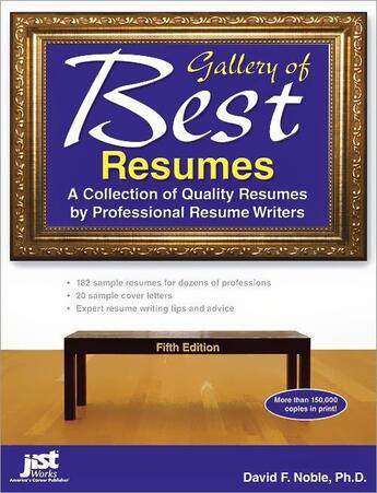 Couverture du livre « Gallery of Best Resumes » de Ph.D David F. Noble aux éditions Jist Publishing