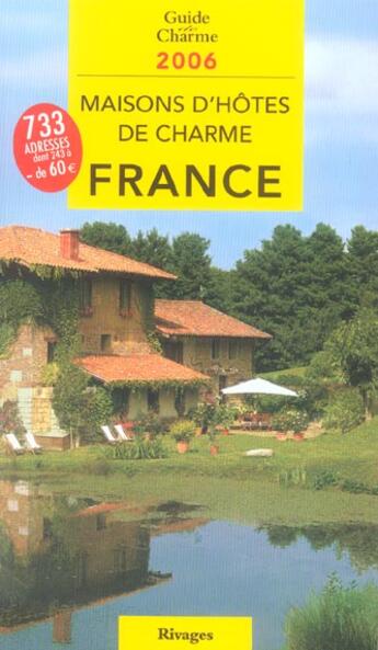 Couverture du livre « Maisons D'Hotes De Charme En France » de Tatiana Gamaleef aux éditions Rivages