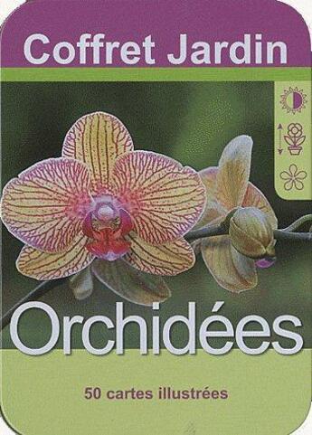 Couverture du livre « Coffret jardin ; orchidées » de  aux éditions Komet