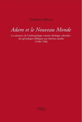 Couverture du livre « Adam et le Nouveau Monde » de Guiliano Gliozzi aux éditions Champ Social