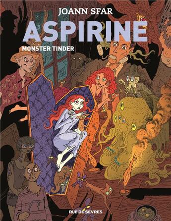 Couverture du livre « Aspirine t.3 : monster tinder » de Joann Sfar et Brigitte Findakly aux éditions Rue De Sevres