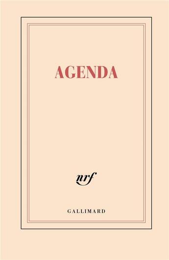 Couverture du livre « Agenda litteraire 2021 (papeterie) » de Collectifs Gallimard aux éditions Gallimard