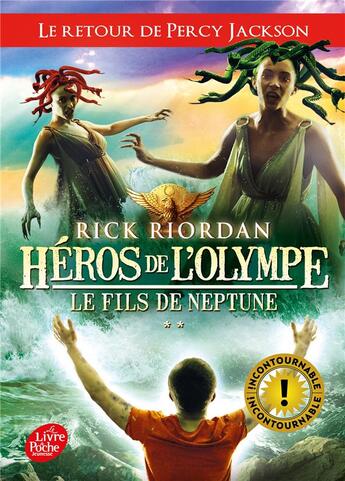 Couverture du livre « Héros de l'Olympe Tome 2 : le fils de Neptune » de Rick Riordan aux éditions Le Livre De Poche Jeunesse