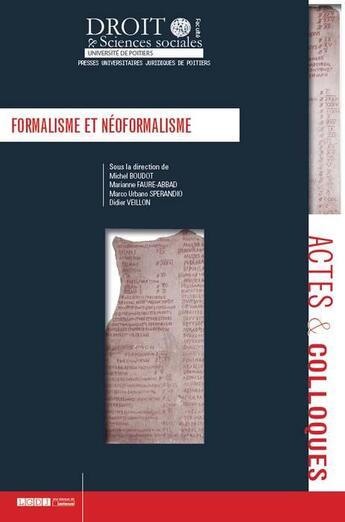 Couverture du livre « Formalisme et néoformalisme » de  aux éditions Universite De Poitiers