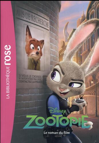 Couverture du livre « Zootopia ; le roman du film » de  aux éditions Hachette Jeunesse