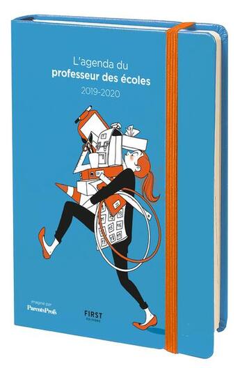 Couverture du livre « Agenda du professeur des ecoles 2019 » de Parents Prof aux éditions First
