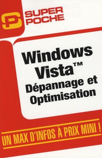 Couverture du livre « Windows Vista ; dépannage et optimisation » de Sylvain Caicoya aux éditions Micro Application