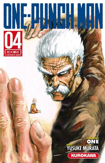 Couverture du livre « One-Punch Man Tome 4 : la météorite géante » de Yusuke Murata et One aux éditions Kurokawa