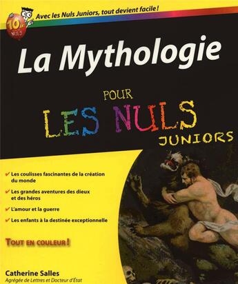 Couverture du livre « La mythologie pour les nuls juniors » de Catherine Salles aux éditions First