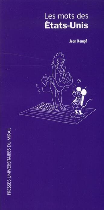 Couverture du livre « Mots des etats unis » de Jean Kempf aux éditions Pu Du Midi