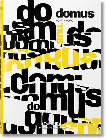 Couverture du livre « Domus, 1960-1969 » de Peter Fiell et Charlotte Fiell aux éditions Taschen