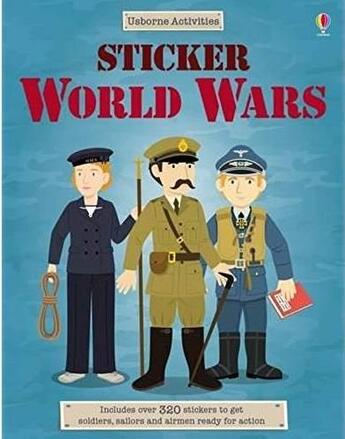 Couverture du livre « Sticker world wars » de Struan Reid et Lisa Jane Gillespie et Emi Ordas aux éditions Usborne