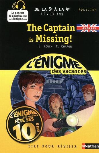 Couverture du livre « The captain is missing » de Sylvie Rouch aux éditions Nathan