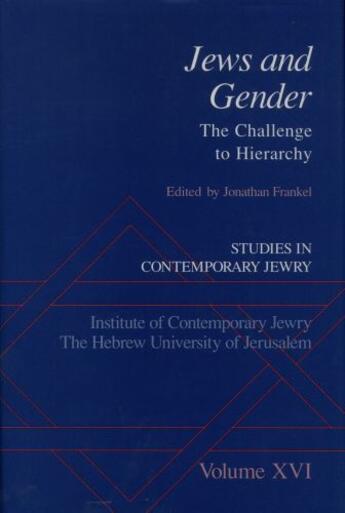 Couverture du livre « Jews and Gender: The Challenge to Hierarchy » de Jonathan Frankel aux éditions Oxford University Press Usa