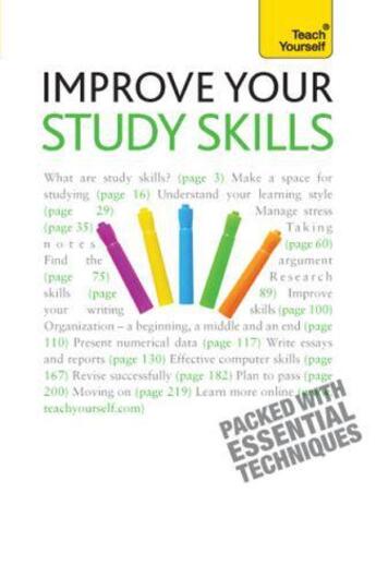 Couverture du livre « Improve Your Study Skills: Teach Yourself » de Walmsley Bernice aux éditions Hodder Education Digital