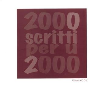 Couverture du livre « 2000 scritti per u 2000 » de  aux éditions Albiana