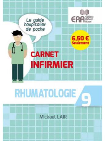 Couverture du livre « Rhumatologie ; carnet infirmier 9 » de Mickael Lair aux éditions Era Grego