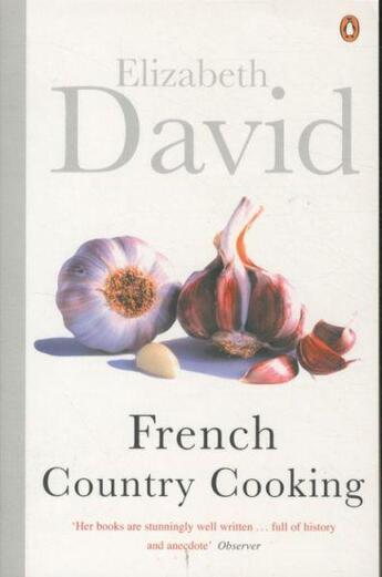 Couverture du livre « French country cooking » de David Elizabeth aux éditions Adult Pbs