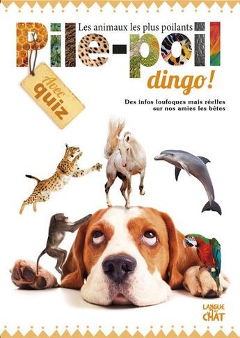 Couverture du livre « Pile-poil dingo ! les animaux les plus poilants » de Delphine Lacharron et Sylvie Lehmann aux éditions Langue Au Chat