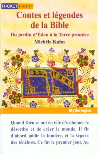 Couverture du livre « Contes Et Legendes De La Bible -T.1 » de Michele Kahn aux éditions Pocket