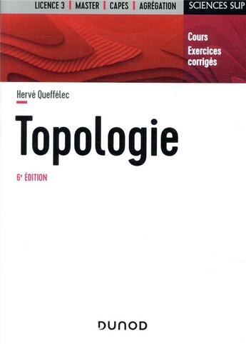 Couverture du livre « Topologie (6e édition) » de Herve Queffelec aux éditions Dunod