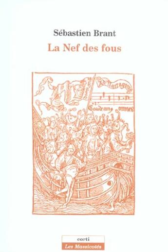 Couverture du livre « Le nef des fous » de Sebastien Brant aux éditions Corti