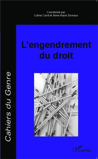 Couverture du livre « Engendrement du droit » de  aux éditions L'harmattan