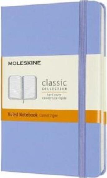 Couverture du livre « Carnet ligne poche bleu hortensia rigide » de Moleskine aux éditions Moleskine