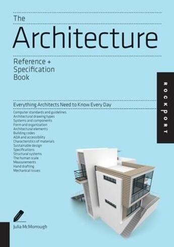 Couverture du livre « The architecture reference & specification book » de  aux éditions Rockport