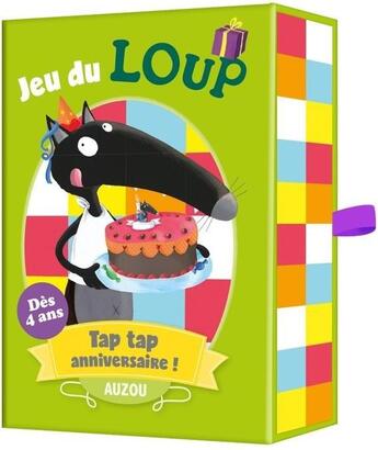 Couverture du livre « Jeu du loup tap, tap anniversaire ! » de Orianne Lallemand/El aux éditions Philippe Auzou