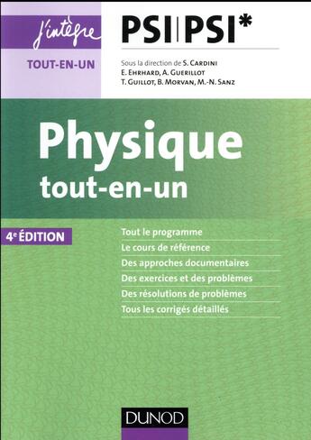 Couverture du livre « Physique tout-en-un PSI-PSI* (4e édition) » de  aux éditions Dunod