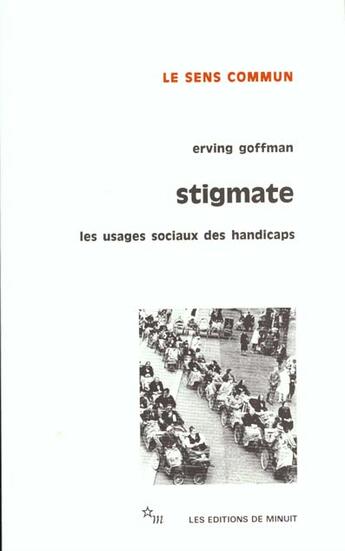 Couverture du livre « Stigmate » de Erving Goffman aux éditions Minuit