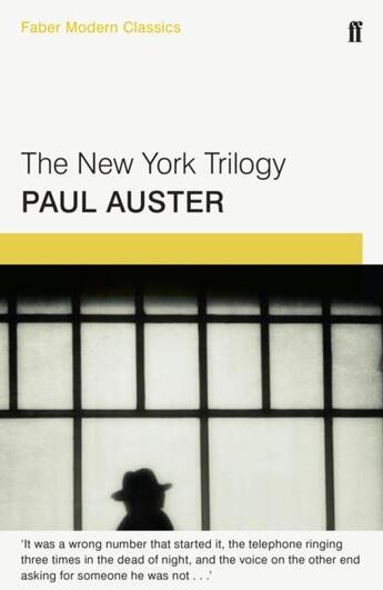 Couverture du livre « THE NEW YORK TRILOGY » de Paul Auster aux éditions Faber Et Faber