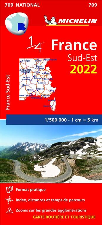 Couverture du livre « France sud-est 2022 » de Collectif Michelin aux éditions Michelin
