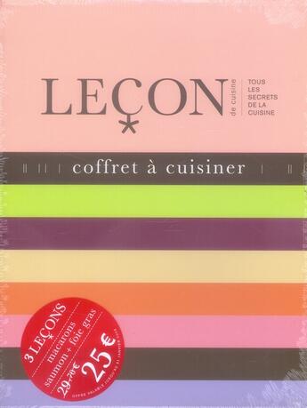 Couverture du livre « Coffret à cuisiner : leçon de cuisine ; tous les secrets de la cuisine » de Witz Benoit aux éditions Les Editions Culinaires
