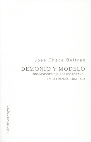 Couverture du livre « Demonio y modelo » de Checa Beltran J aux éditions Casa De Velazquez