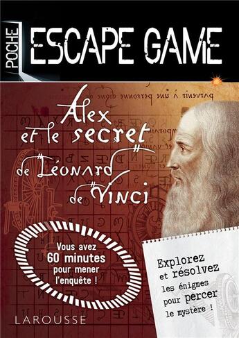 Couverture du livre « Escape game de poche sp Léonard de Vinci » de Vincent Raffaitin aux éditions Larousse