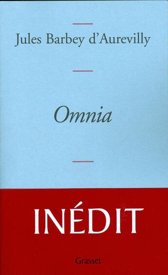 Couverture du livre « Omnia » de Jules Barbey D'Aurevilly aux éditions Grasset Et Fasquelle