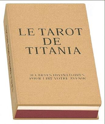 Couverture du livre « Le tarot de Titania » de Titania Hardie aux éditions Contre-dires