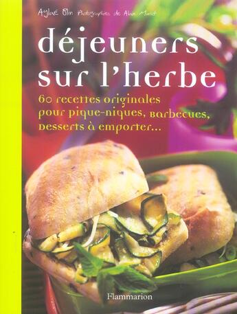 Couverture du livre « Dejeuners Sur L'Herbe » de Alain Muriot et Aglae Blin aux éditions Flammarion