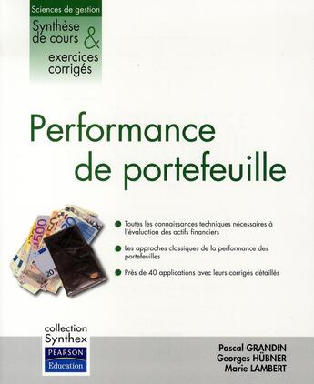 Couverture du livre « Performance de portefeuille » de Grandin/Hubner aux éditions Pearson