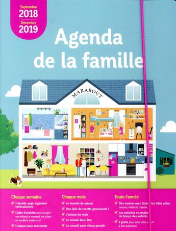 Couverture du livre « Agenda familial 2018 - 2019 » de  aux éditions Marabout