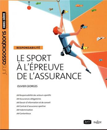 Couverture du livre « Le sport à l'épreuve de l'assurance » de Olivier Georges aux éditions Juris Editions