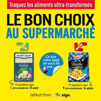 Couverture du livre « Le bon choix au supermarché » de Angelique Houlbert et Collectif aux éditions Thierry Souccar