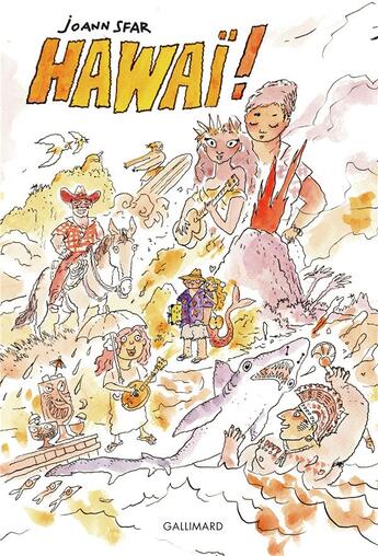 Couverture du livre « Hawaï ! » de Joann Sfar aux éditions Gallimard-loisirs