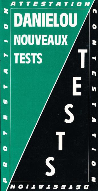 Couverture du livre « Nouveaux tests » de Jean Danielou aux éditions Beauchesne
