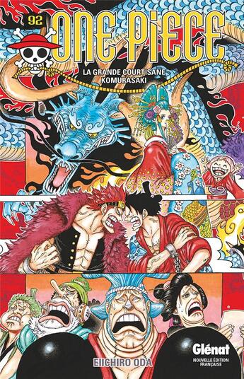 Couverture du livre « One Piece - édition originale Tome 92 : la grande courtisane Komurasaki » de Eiichiro Oda aux éditions Glenat