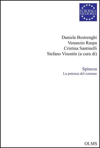 Couverture du livre « Spinoza ; la potenza del comune » de  aux éditions Olms